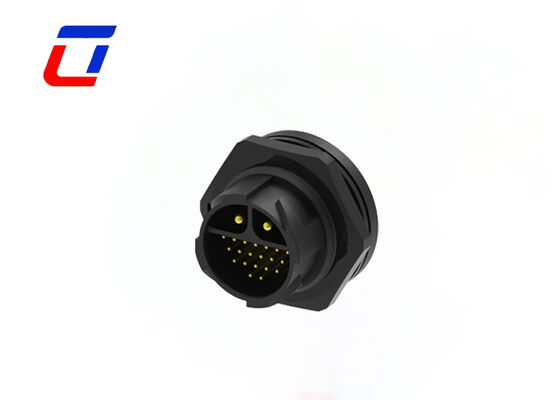 Σύνδεσμος σήματος ισχύος M25 2+20 Pin IP67 20A+5A Τύποι συνδέσμων καλωδίου σε πλακέτα