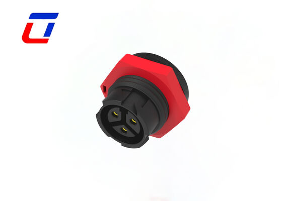 M16 3 Pin Panel Mount Connector Quick Lock IP67 Αδιάβροχος σχηματισμένος σύνδεσμος