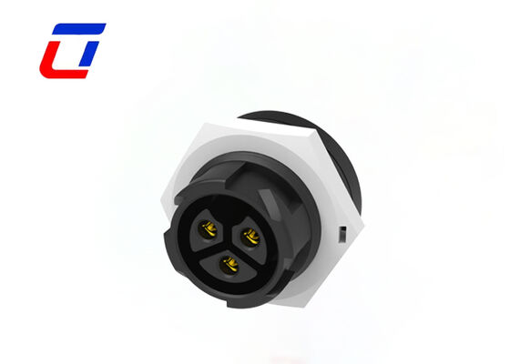 Ηλεκτρικός σύνδεσμος 3 πιν αδιάβροχων διαφράγματος M19 Συνδέσμος τοποθέτησης πάνελ