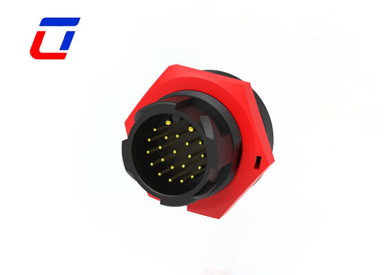 M19 Καλώδιο σε πλακέτα σύνδεσμος 2 ακίδων τροφοδοσίας και 20 ακίδων σήματος χυτευμένος καλωδιακός σύνδεσμος