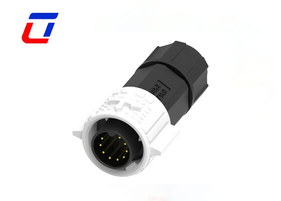 M19 9 Pin Waterproof Cord Connector Panel Mount Low Current Wire To Board Connector (Πίνακα συνδέσμου υδροσταθερού καλωδίου με χαμηλό ρεύμα)