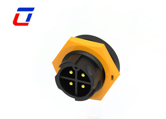 M19 Σύνδεσμος υψηλού ρεύματος από καλώδιο σε πλατφόρμα 300V Άντρας Άντρας 4 καρφίτσες