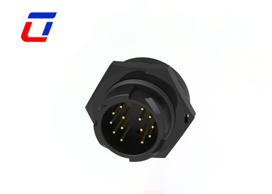 M19 Αδιάβροχοι συνδετήρες διαφράγματος 14 Pin Wire To Board Συνδετήρας ισχύος 300V