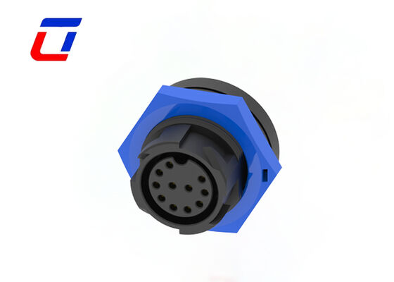 M19 11 Pin Αδιάβροχοι Σύνδεσμοι Καλωδίων 300 Volt PA66 Push Pull Data Connectors