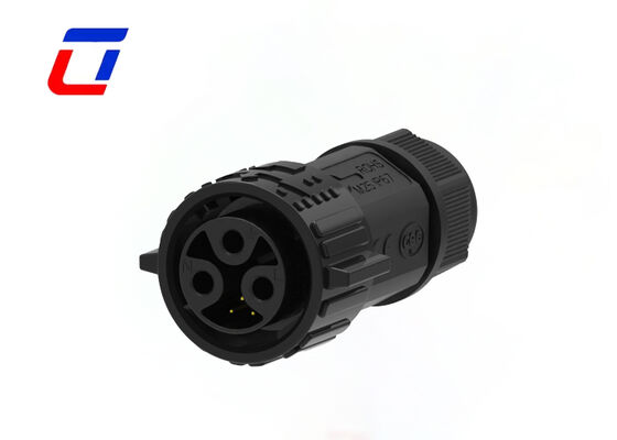 M25 3+3 Pin Reliable PA66 Waterproof Connectors IP67 Panel Mount Circular Connector