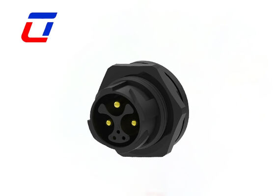 M25 3+3 Pin Reliable PA66 Waterproof Connectors IP67 Panel Mount Circular Connector