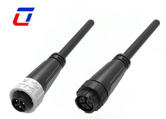 M16 3 Κεντρικός αδιάβροχος καλωδιακός σύνδεσμος DC Quick Lock Brass Gold Plated Power Connectors