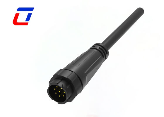 M16 300 Volt Αδιάβροχοι συνδετήρες καλωδίων IP67 8 Pin Data Connector για LED έλεγχο