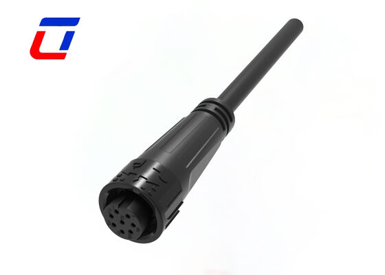 M16 300 Volt Αδιάβροχοι συνδετήρες καλωδίων IP67 8 Pin Data Connector για LED έλεγχο