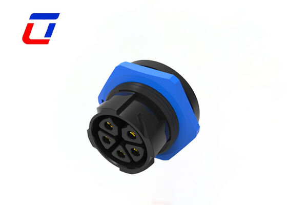 M25 Male Female Bulkhead Connector Quick Release 5 Pin Panel Mount Connector