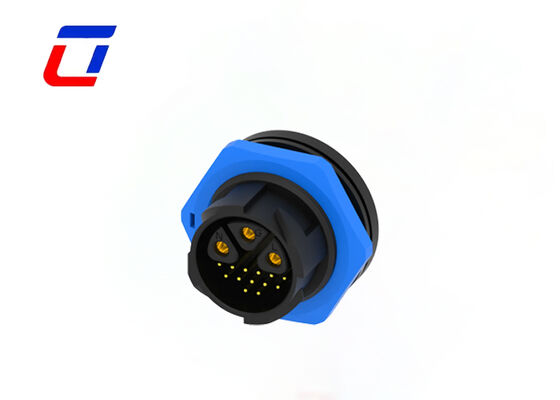 Συνδετήρες πολλαπλών ακίδων M25 3+13 αδιάβροχοι συνδετήρες καλωδίων γρήγορης αποσύνδεσης για επιτοίχια στήριξη