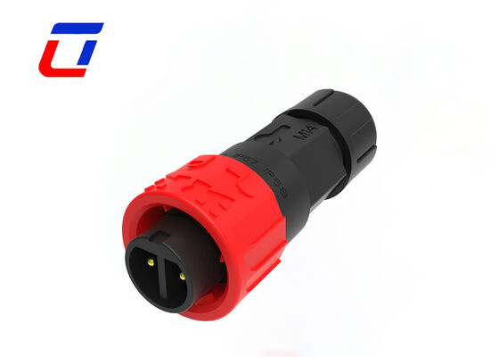 PA66 M16 300V 2 Pin Male Female Connector 10A Wire To Board Connector Types