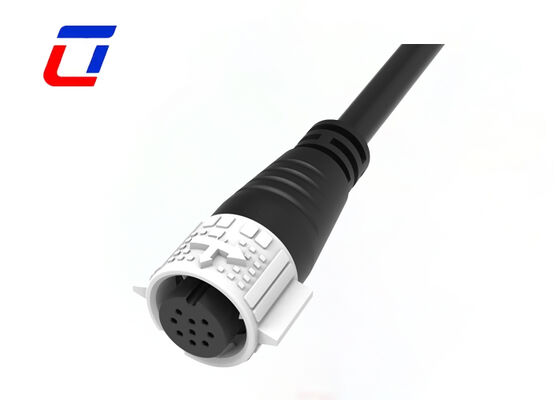 IP67 M19 9 Pin Push Locking Cable Male Female Connector ODM Outdoor Waterproof Connector
