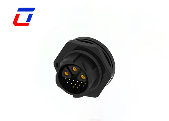 Κύκλωμα πίνακα Mount Connector M25 χαμηλής τάσης 16 Pin αρσενικό θηλυκό σύνδεσμο γρήγορου κλειδώματος