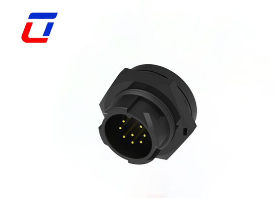 10A 8 Pin κυκλικός σύνδεσμος M19 σπρώξτε το σύρμα κλειδώματος στο πίνακα σύνδεσης για δεδομένα