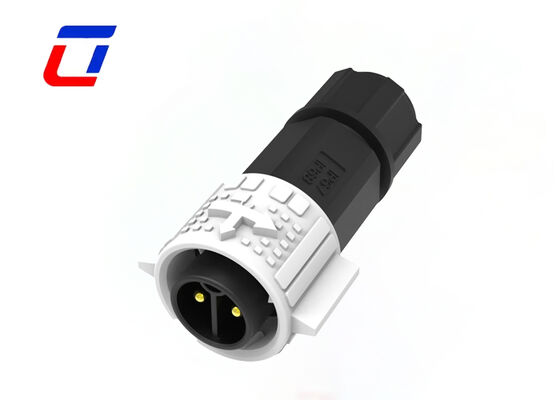 Σύνδεσμος PA66 M19 20A 2 ακίδων IP67 ODM Αδιάβροχοι Σύνδεσμοι Συστημάτων Εκτύπωσης Inkjet