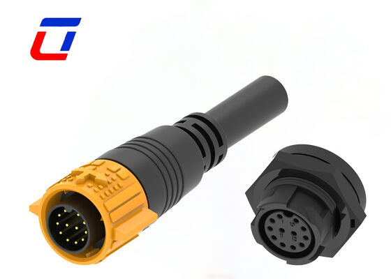 300V σύνδεσμοι γρήγορης αποσύνδεσης με σύρμα 12 πιν M19 Πλαστικά αδιάβροχα σύνδεσμοι