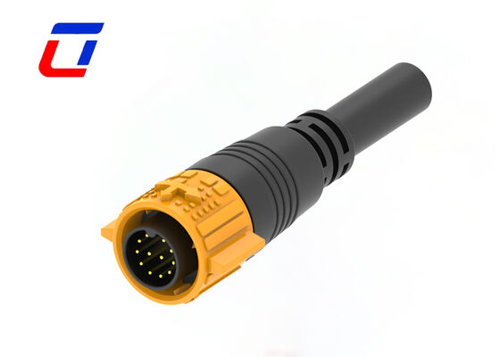 300V σύνδεσμοι γρήγορης αποσύνδεσης με σύρμα 12 πιν M19 Πλαστικά αδιάβροχα σύνδεσμοι