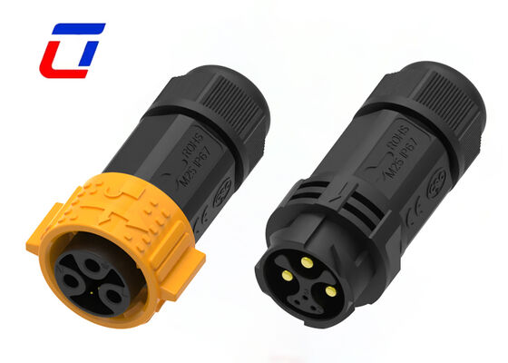 Quick Lock M25 3+3 Pin Αδιάβροχο βύσμα αυτοκινήτου ODM Τύποι στρογγυλών βυσμάτων