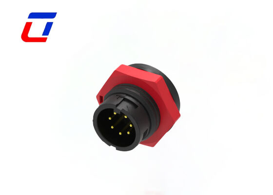 IP67 M16 7 Pin 300V Υποδοχές LED χαμηλής τάσης Κυκλικές αρσενικές θηλυκές υποδοχές