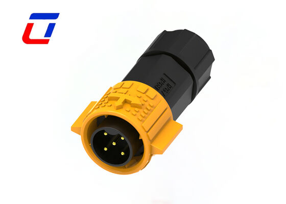 5 Pin M19 Power Connector Αδιάβροχο Πλαστικό PA66 20A Αρσενικό Θηλυκό Push Lock Connector