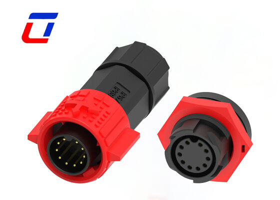 M19 IP67 Αδιάβροχο αρσενικό θηλυκό σύνδεσμο PA66 10 Pin Data Connector ODM