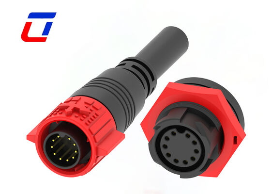M19 IP67 Αδιάβροχο αρσενικό θηλυκό σύνδεσμο PA66 10 Pin Data Connector ODM