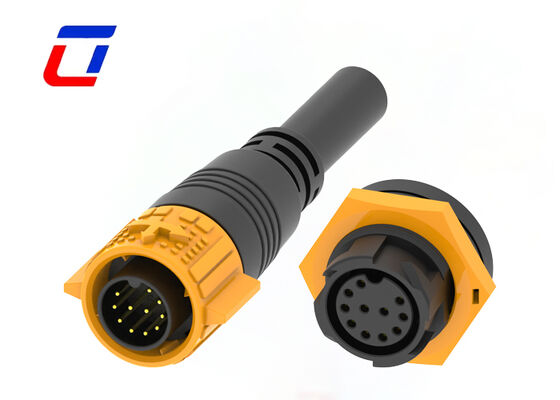 PA66 M19 11 Pin Panel Mount Κυκλικός σύνδεσμος Quick Lock Υποδοχές σήματος IP67 Αδιάβροχοι