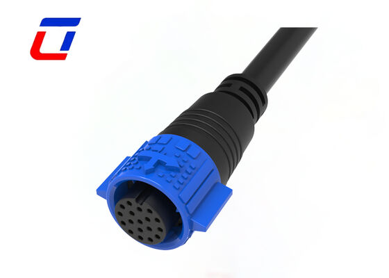 M19 IP67 18 Pin Connector εξωτερικού καλωδίου Αδιάβροχο γρήγορο σύνδεσμο για εξοπλισμό επικοινωνιών