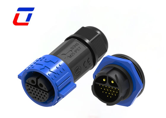 PA66 2+20 Pin M25 Συνδετήρας Δυναμικού Σημείου Εξωτερικού Αδιάβροχο LED Συνδετήρα