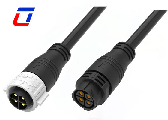 M25 4 Pin 50A Βιομηχανικός αδιάβροχος σύνδεσμος ισχύος IP67 Σχηματισμένος σύνδεσμος καλωδίου