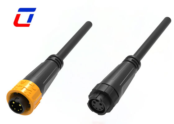 UL94-V0 M16 2+4 Multi Pin Male Female Connector Πίεση κλειδώματος IP67 Σύνδεσμος καλωδίου