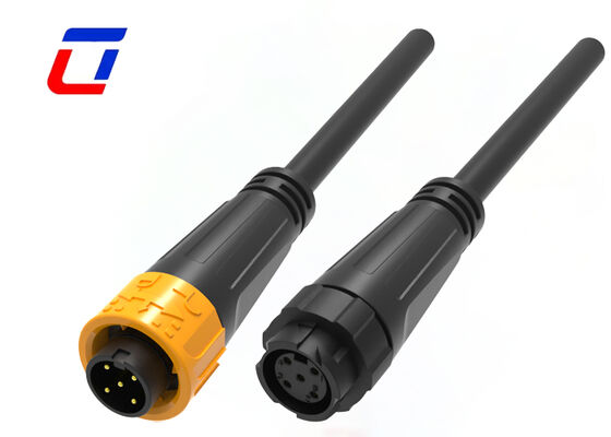8A M16 5 Pin Outdoor Power Connector Πλαστικό PA66 300V Αδιάβροχο Connector Quick Lock