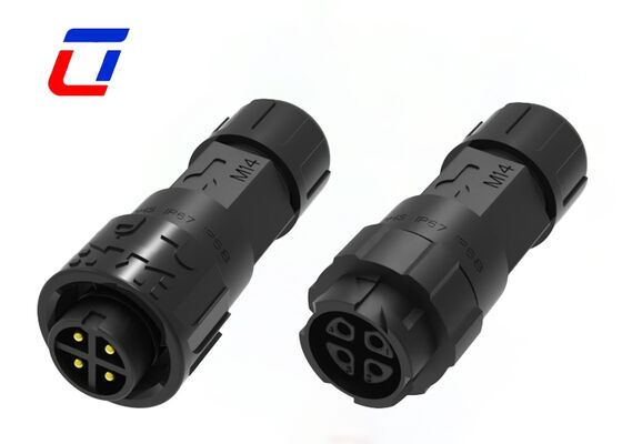 10A M16 4 pin σύνδεση αρσενικό σε θηλυκό καλής ποιότητας IP67 αδιάβροχη σύνδεση ισχύος