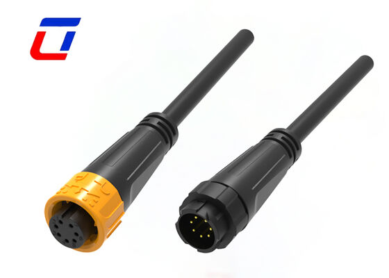 300V M16 7 Πιν υδατοασφαλής συνδετήρας σπρώξιμο κλειδαριά αρσενικό θηλυκό καλώδιο για καλώδιο / πίνακα συνδετήρες