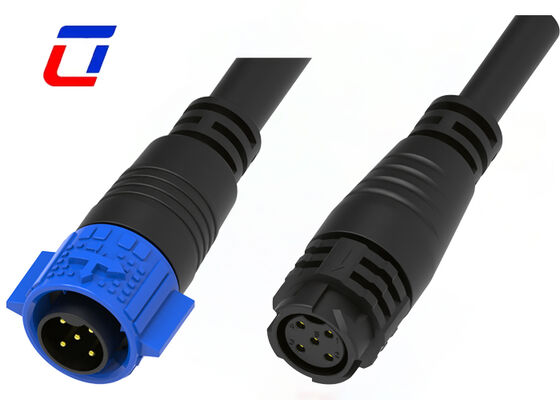 M19 5 Pin 20A Power DC Waterproof Connector Push Locking Male Female Connector