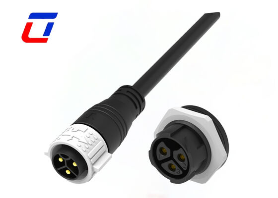 UL94-V0 3 Pin M25 50A Αδιάβροχος συνδετής καλωδίου αυτοκλείδωσης IP67 σύνδεσμος ρεύματος