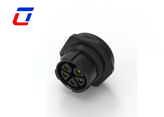 M25 20A 5 πιν ηλεκτρικές ανδρικές θηλυκές συνδέσεις RoHS πλαστικό PA66 σύνδεσμος ρεύματος Push Lock