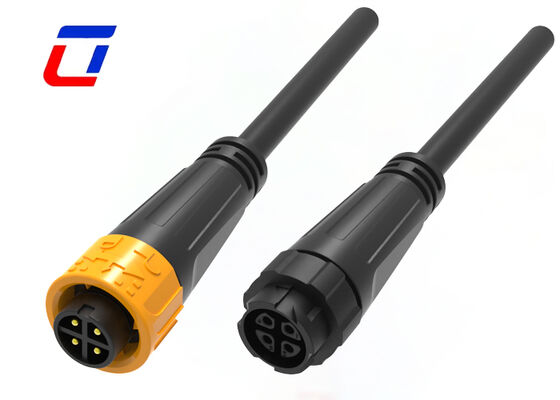 10A M16 4 πιν IP67 σύνδεσμος ρεύματος 300V Άντρας προς θηλυκό Αδιάβροχο γρήγορο σύνδεσμο