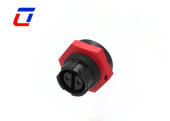 10A M16 2 Pin IP67 Αδιάβροχος σύνδεσμος ηλεκτρικής ενέργειας πλαστικό PA66 DC αρσενικό θηλυκό σύνδεσμο