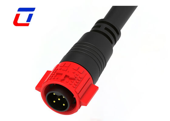 20A 5 Pin Power Waterproof Cable Connector M19 Βιομηχανικός ανδρός θηλυκός σύνδεσμος κλειδαριού πίεσης