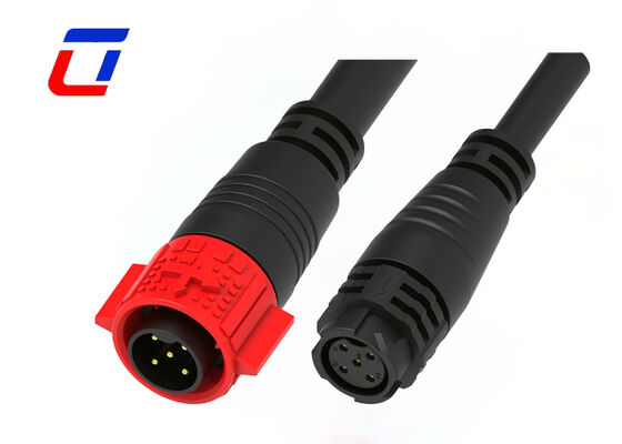 20A 5 Pin Power Waterproof Cable Connector M19 Βιομηχανικός ανδρός θηλυκός σύνδεσμος κλειδαριού πίεσης