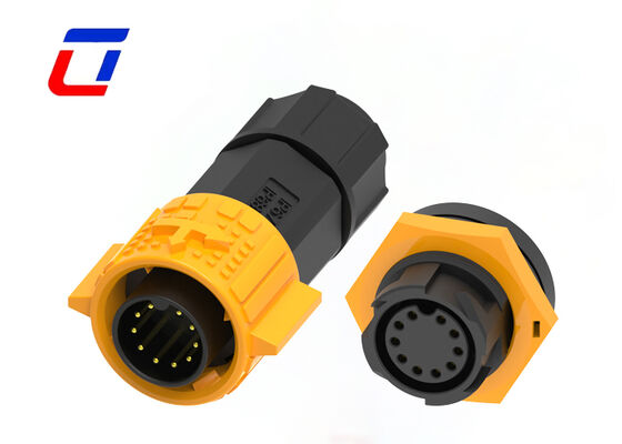 300V Circular Push Pull Υποδοχές 10 Pin M19 Αδιάβροχη υποδοχή για εξωτερικές οθόνες LED