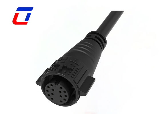 PA66 M19 14 ακίδων IP67 αδιάβροχη σύνδεση 300V δεδομένων αρσενικό σε θηλυκό