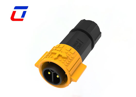 M19 20A 2 πιν κυκλικός σύνδεσμος ισχύος Αδιάβροχος εξωτερικός IP67 για βιομηχανική αυτοματοποίηση