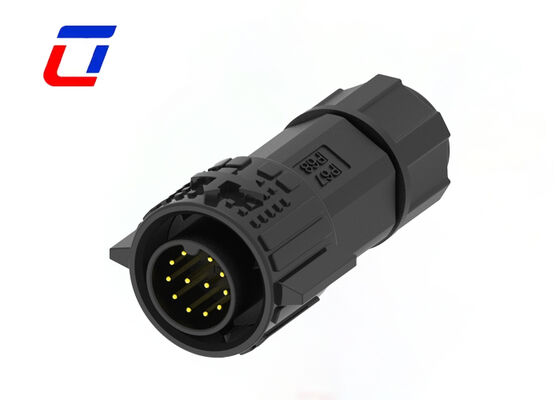 ODM 12 Pin 300V σύνδεσμοι καλωδίων γρήγορης αποσύνδεσης M19 Κουρδένιο Χρυσόχρωμα Σύνδεσμο Σημάτων