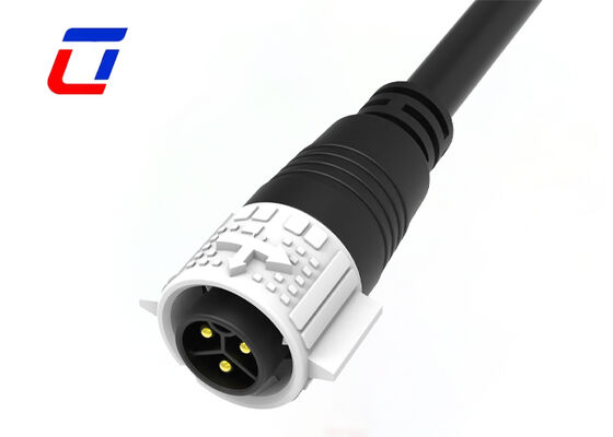PA66 3 Pin 20A Σχηματισμός καλωδίου συνδετήρα εξωτερικού M19 Αδιάβροχο συνδετήρα για τη νέα ενέργεια