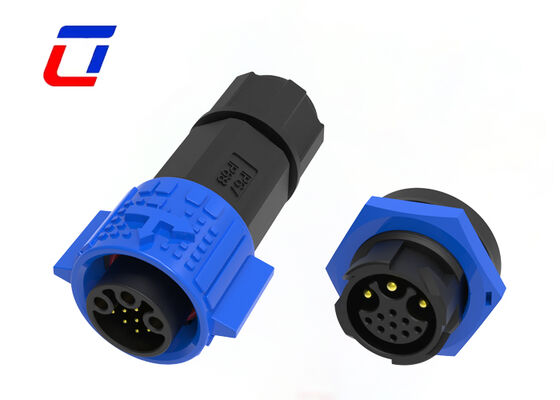 IP67 15A+5A M19 Πολυπινικό αδιάβροχο συνδετήρα 3+9 Pin Power Data Connector εξωτερικό