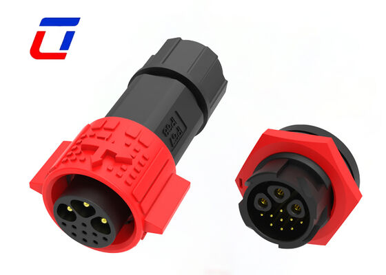 IP67 15A+5A M19 Πολυπινικό αδιάβροχο συνδετήρα 3+9 Pin Power Data Connector εξωτερικό