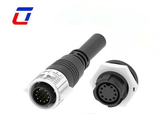 M19 10 Πιν υδατοασφαλής πίνακας Mount Connector 5A 300V Quick Lock Round Data Connector